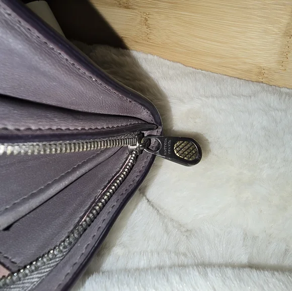 Bottega Veneta Brown Long Leather Wallet